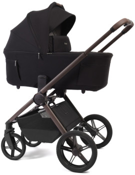 Детская коляска Peppy Soho 2 в 1 Black (черный) рама шоколад